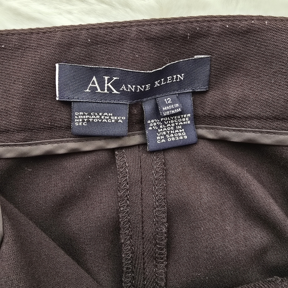 Vintage Anne Klein Womens Brown Trouser Pants - Picture 8 of 8